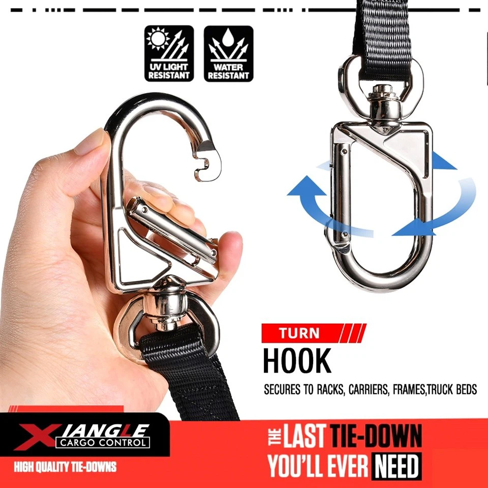 1 Inch Motorcycle Tie Downs With Universal Swivel Carabiner Hook best